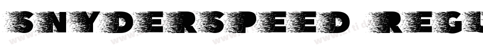 SnyderSpeed Regular字体转换